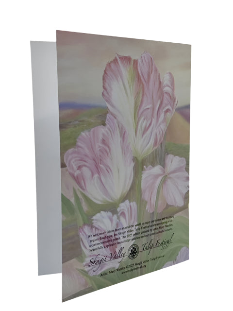 2025 Tulip Festival Poster Art Greeting Card