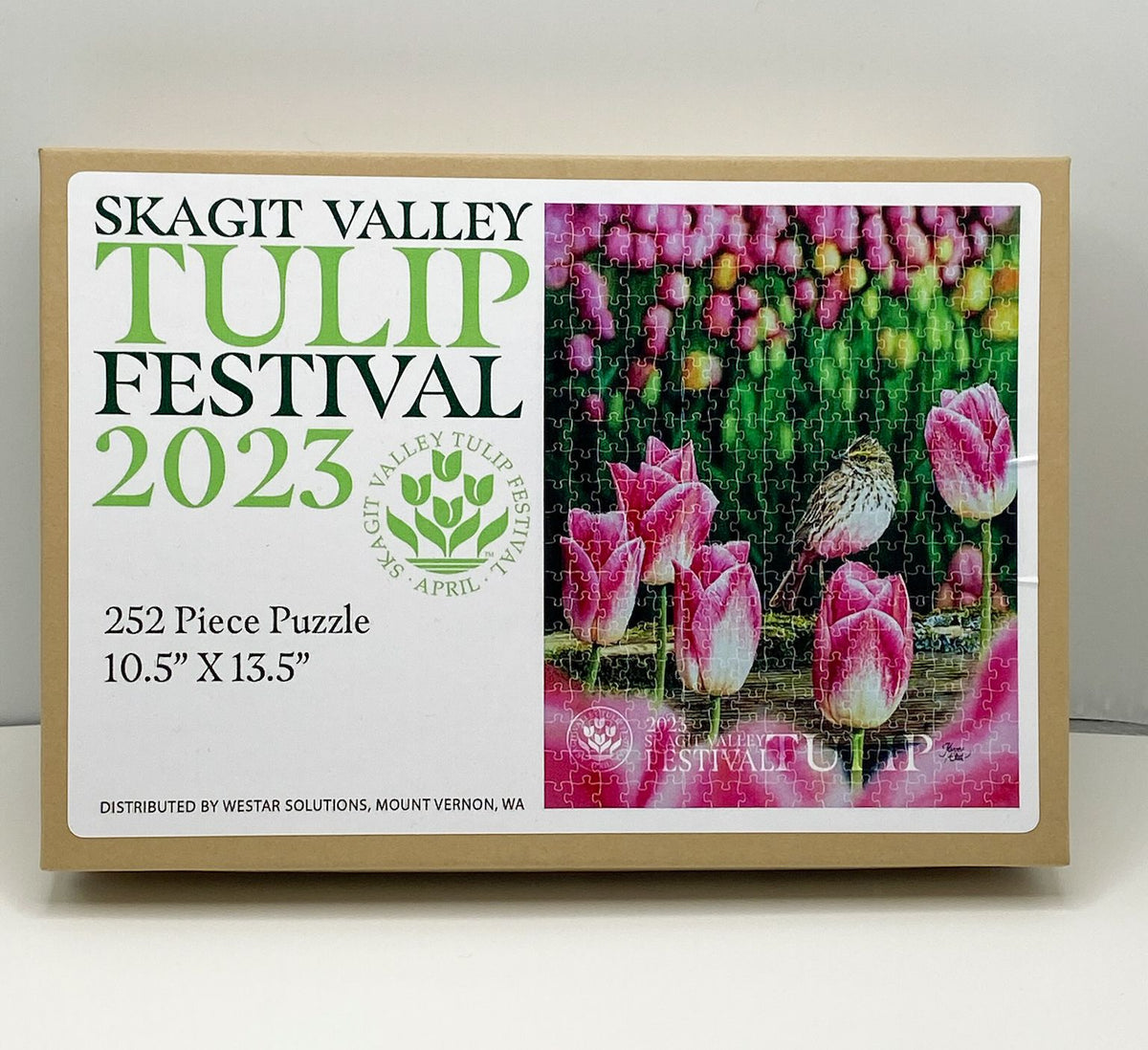 Puzzle with 2023 Poster Image Skagit Valley Tulip Festival