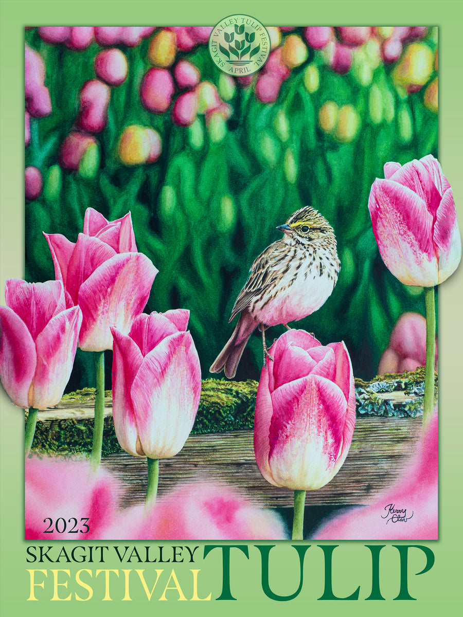 2023 Poster featuring artwork by Kerry Clavadetscher Skagit Valley