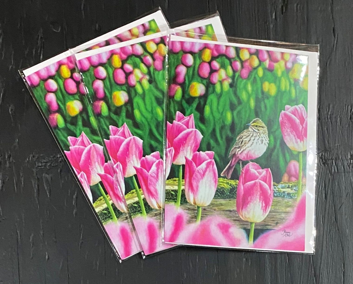Notecard Packs with 2023 Poster Image Skagit Valley Tulip Festival