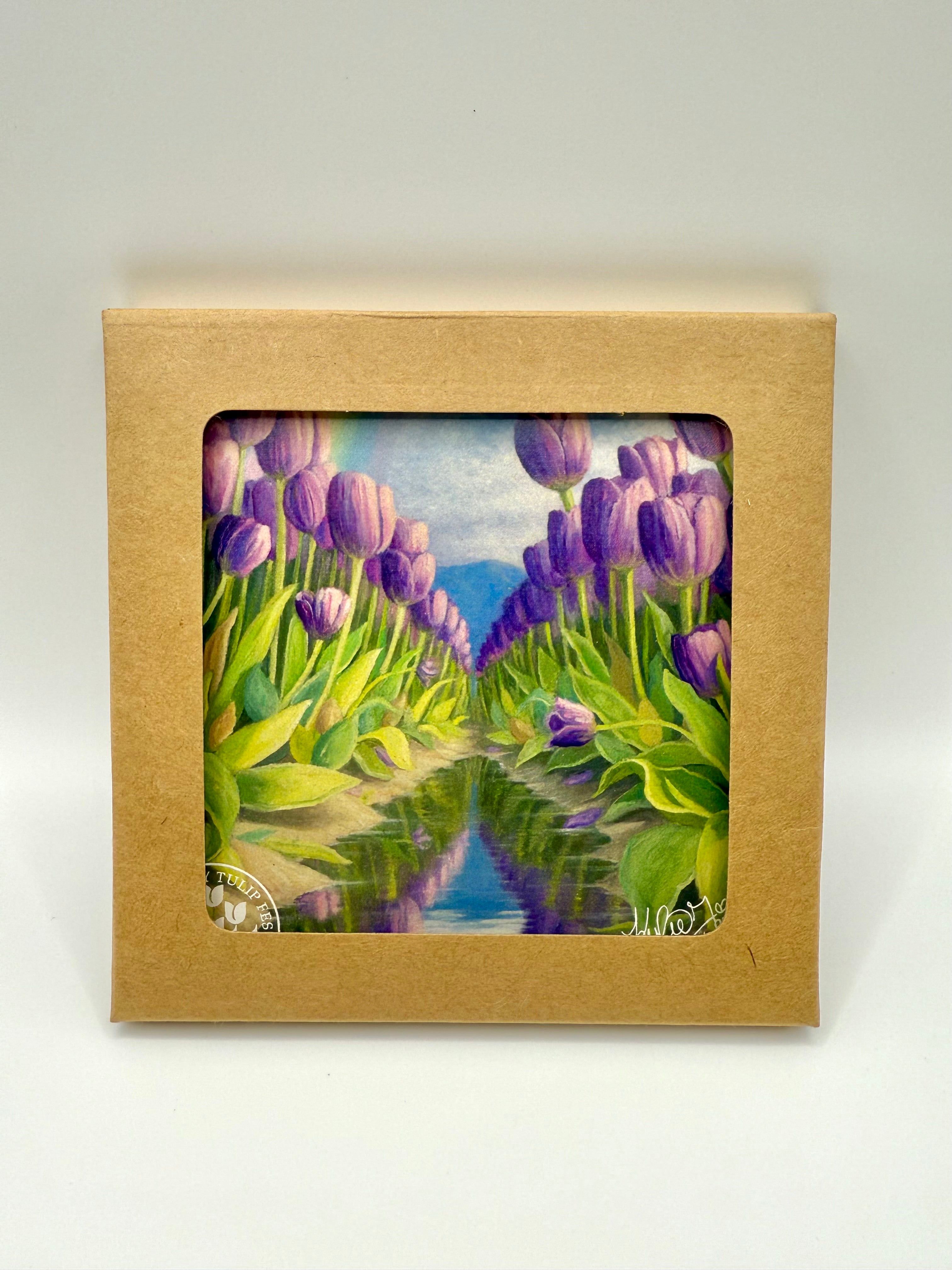 TULIPページ Collectible 2026 Tulip Festival Poster Art Tile – Skagit Valley