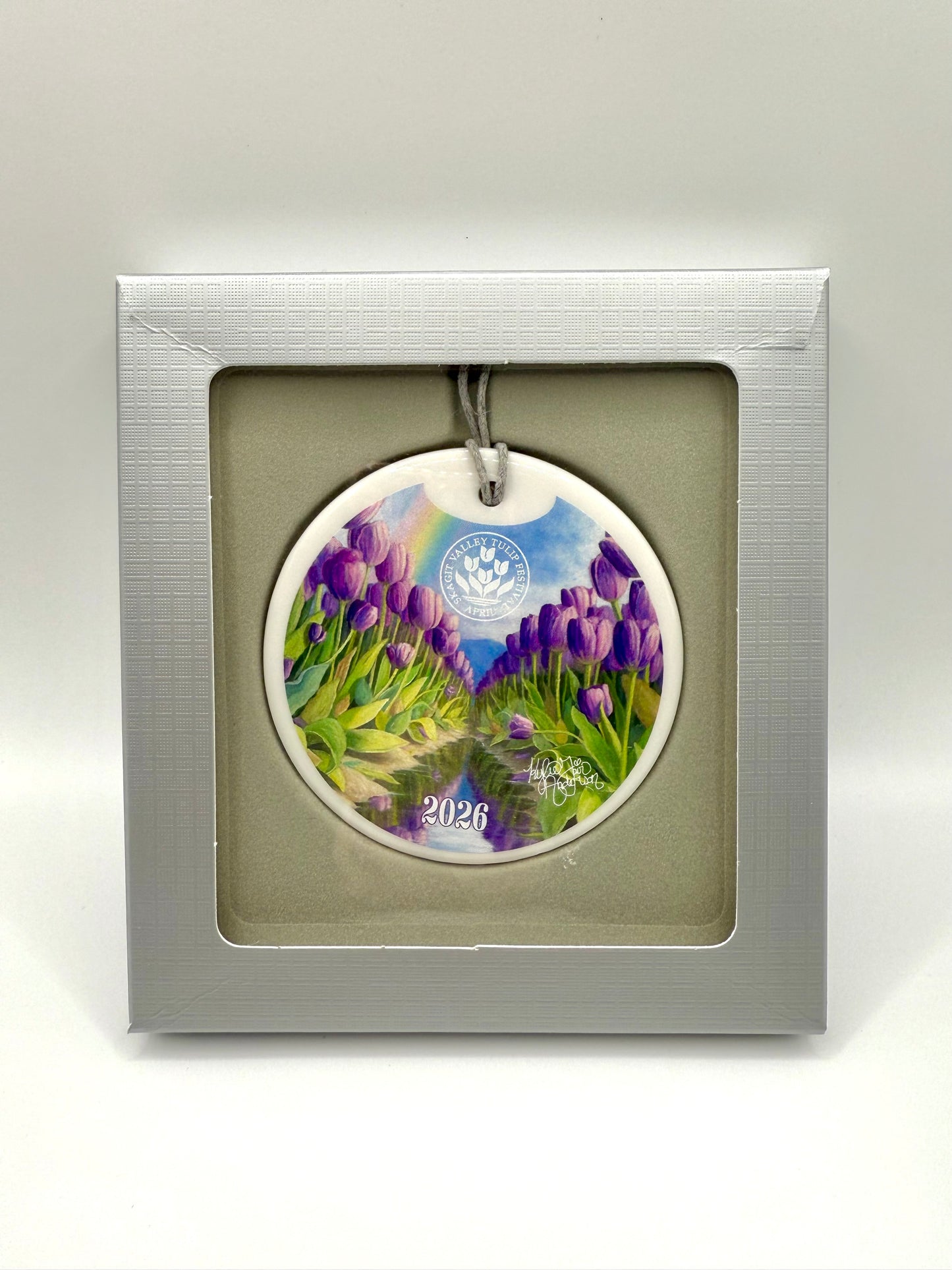 2026 Tulip Festival Poster Art Ornament