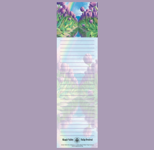 2026 Tulip Festival Poster Art Magnetic Notepad