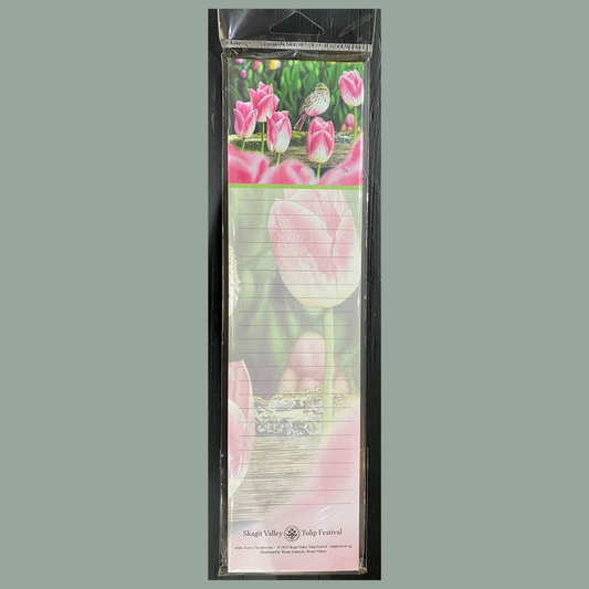 2023 Tulip Festival Poster Art Magnetic Notepad