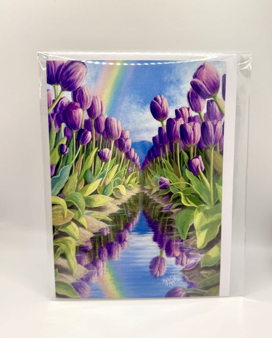 2026 Tulip Festival Poster Art Greeting Card
