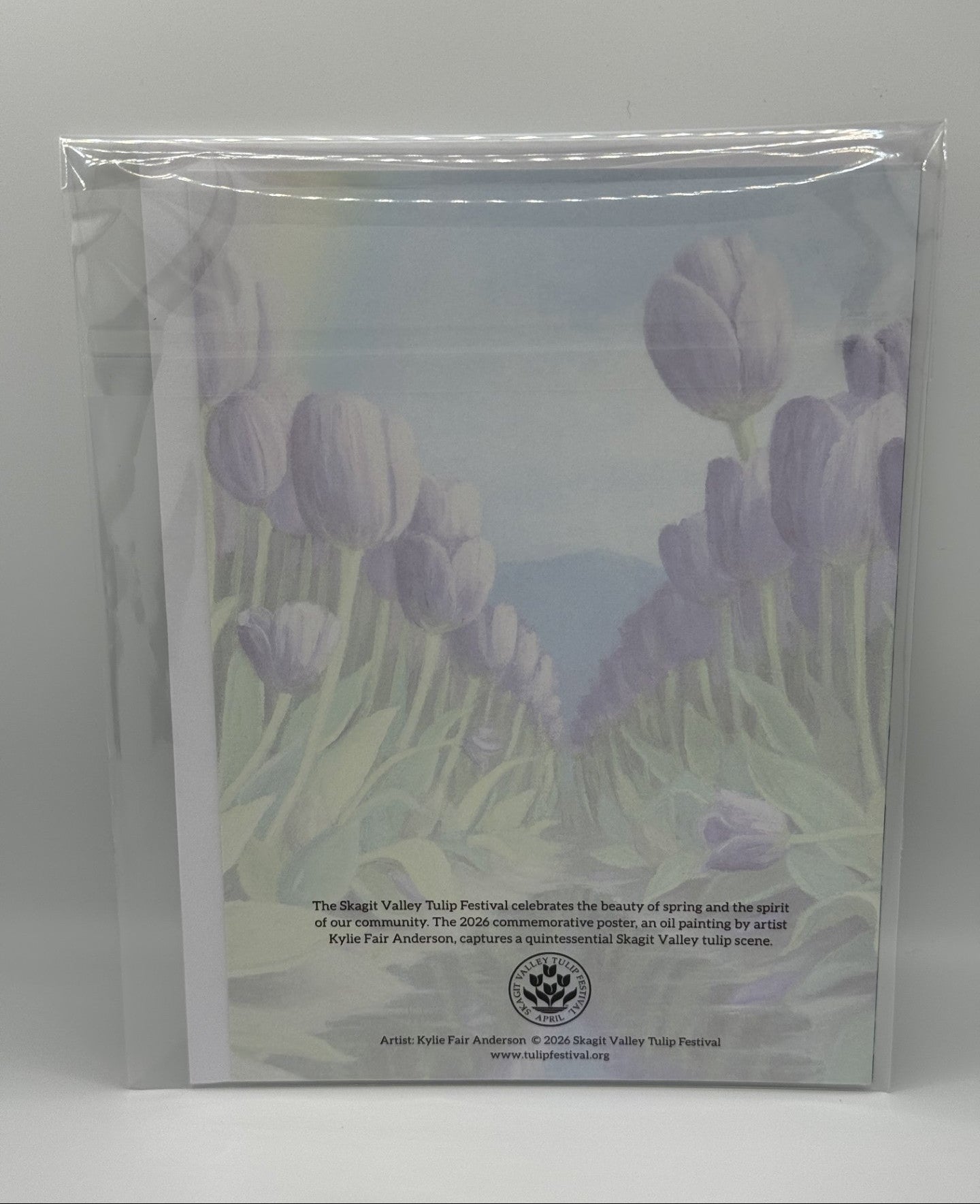 2026 Tulip Festival Poster Art Greeting Card
