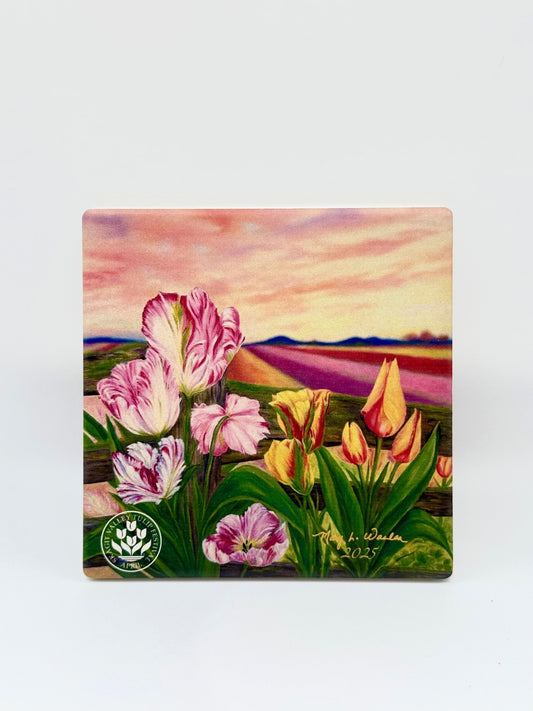 2025 Tulip Festival Poster Art Individual Tile