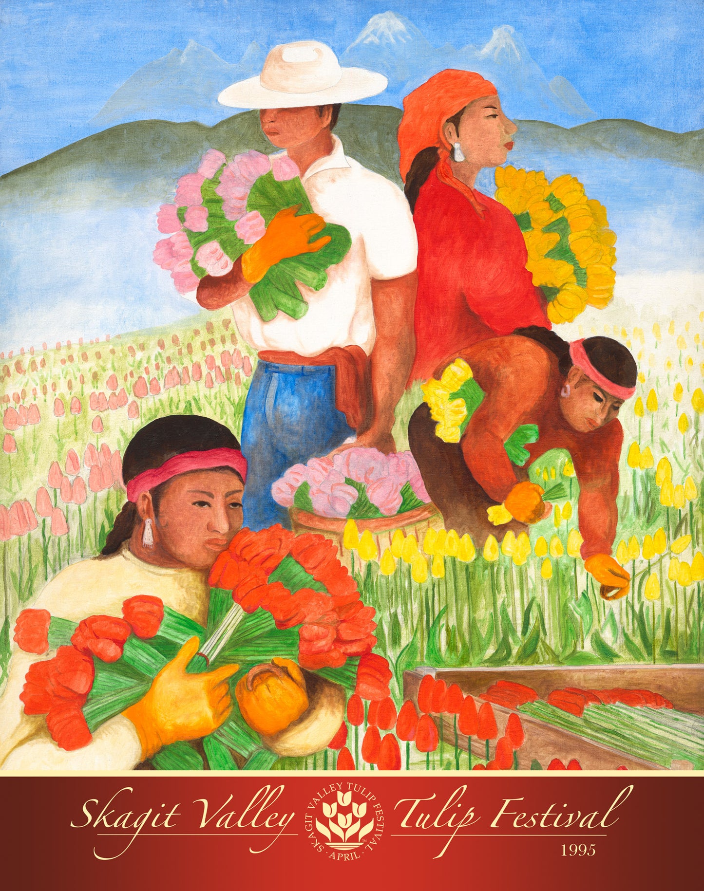 Official Tulip Festival Poster Tiles 1995-2021