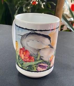 15 ounce Ceramic Coffee Mugs with various poster images