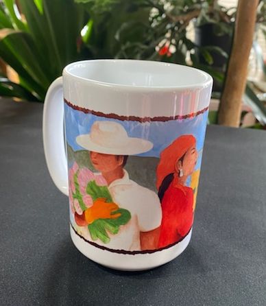 15 ounce Ceramic Coffee Mugs with various poster images