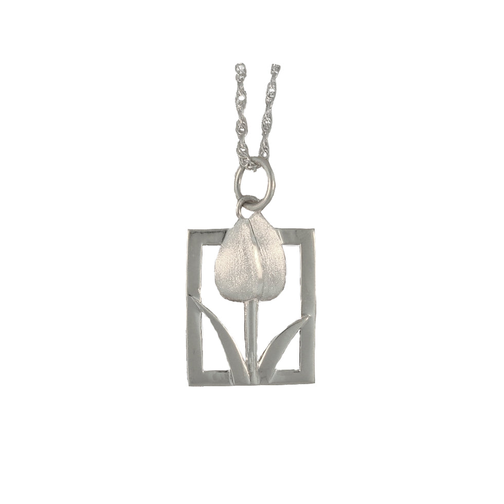 Tulip Tile Pendant Necklace