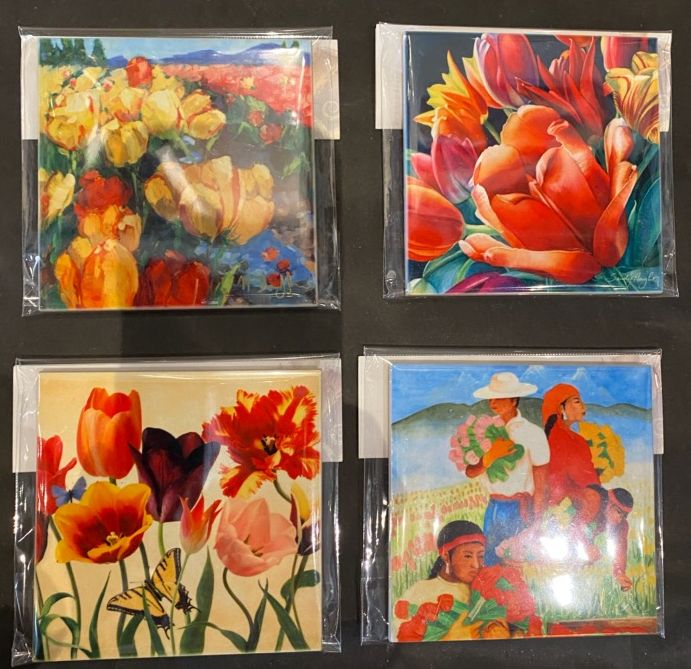 Tile Sets Featuring different poster images (set of 4)